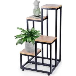 Metal plant stand Vilde 4-tier 69 cm – 4-level flower rack for pots
