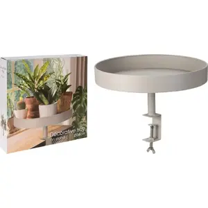 Metal flowerpot Vilde 36 cm, gray — round decorative plant pot