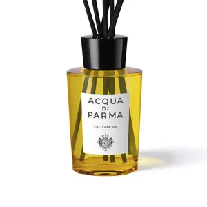 Reed Aroma Diffuser La Casa de los Aromas Oh, L'Amore 180 ml — rattan reeds, black/transparent/yellow, 0.18 L