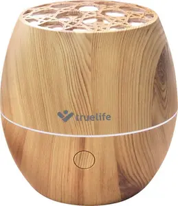 Ultrasonic aroma diffuser TRUELIFE TLAIRDD3L — tank, 0.12 L, for rooms up to 25 m², wood cylindrical design, 5 W AC