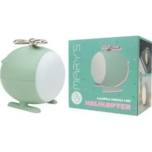 Night Lamp Plexido LED helicopter green — bedside LED nightlight