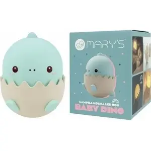 Night lamp Plexido Lampka nocna LED baby dino blue — LED nightlight for children's room