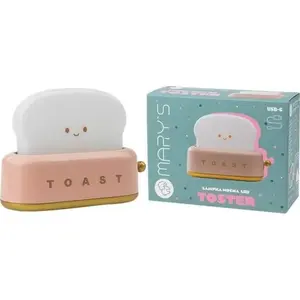 Nakts lampa Plexido Lampka nocna LED toster różowy — LED naktslampa rozā tosterveida dizainā