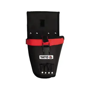 Drill holder YATO YT-7413, nylon tool-belt accessory, black/red, 1 pc