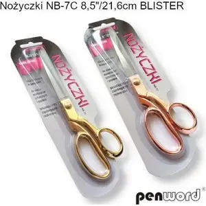 Office scissors Polsirhurt NB-7C 8.5" (21.6 cm) single-piece mixed colors