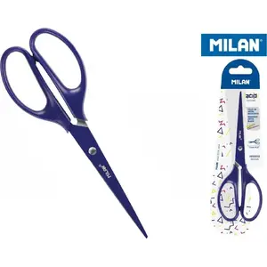 Office scissors Milan 17 cm blue — Milan model 368596