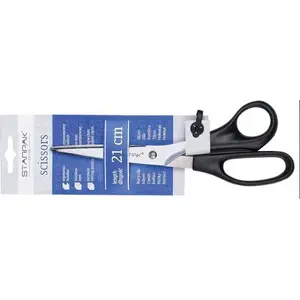 Scissors STARPAK Office 21 cm model 141161 - stainless steel blades, ergonomic handles