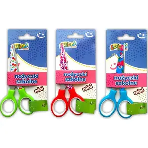 School scissors Penmate Mini mix — Penmate model 360048, compact student scissors