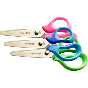 School scissors Tetis 5" mixed colors pack of 20 GN255-M — child-safe blunt tips