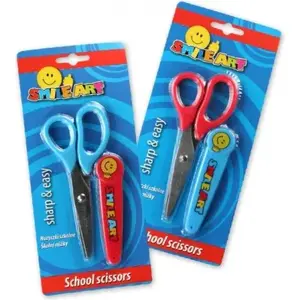 School scissors Titanum SA6850C with cap, 13 cm blade length