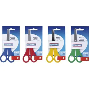 School scissors Donau 13.5 cm, mixed colors, model 7930001PL-99