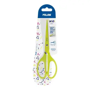 Office scissors Milan BWM10425Y — straight cut, single, 170 mm, yellow