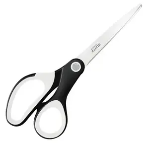 Office scissors LEITZ WOW Titanium 205 mm, straight cut, single-piece, 10-year warranty
