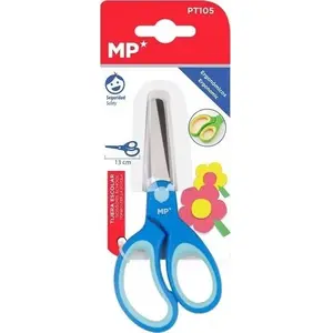 School scissors STARPAK 13 cm, stainless steel blades, ergonomic plastic handle