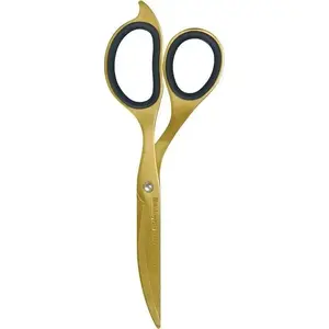 Hairdressing scissors Yermos Hiki-giri Slim — gold finish, professional styling shears