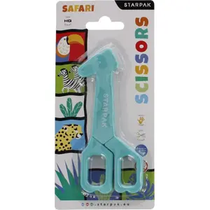 Scissors STARPAK STK NOZ31 metal 135 mm 'Giraffe' — school and office cutting tool