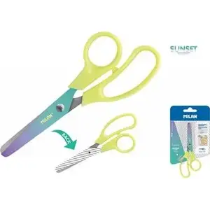 Scissors Milan Sunset yellow, model BWM10444Y — hand scissors in blister pack