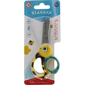 Scissors STARPAK model NOZYCZKI MET 135 BEE STK B/C, metal blades, size 135 mm