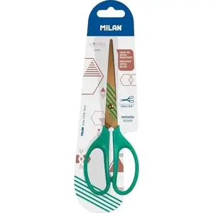 Scissors Milan Nożyczki Copper 17 cm, green – Milan model 500743, 17 cm blade length
