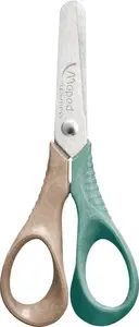 Stationery/craft scissors Maped Creativ 472020FM — straight cut, 12 cm stainless steel blade, single, brown/green