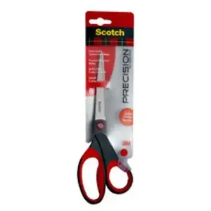 Scissors 3M Scotch 1448 — stationery/craft universal straight cut, stainless steel blades, black/red handle