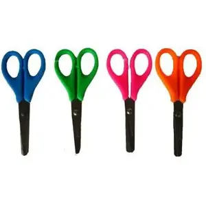 School scissors Penword NS-1 with measuring scale, stainless steel blades, child-friendly handle