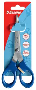 Esselte 82116 Office Scissors with 15 cm Blade Straight Cut Blue and Metallic