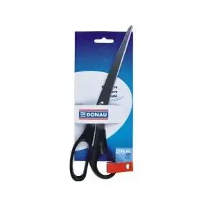 Office scissors Donau 25.5 cm — metal blades, plastic handles