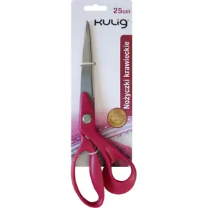 Tailoring scissors Kulig 25 cm metal (model 6010) — heavy-duty fabric shears