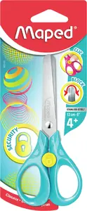 Stationery/craft scissors Maped Art & Craft 473110 — straight cut, 130 mm, stainless steel, turquoise/yellow