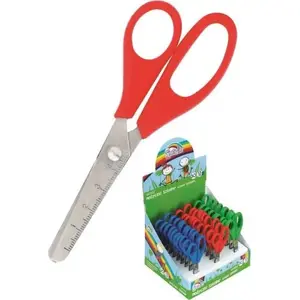 Scissors kw trade Fiorello 13 cm (5.25") with ruler, model GR-1502