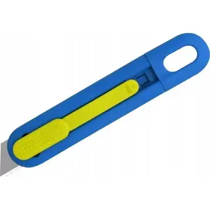 Safety Knife Dedra PHC Volo with Auto-Retracting Blade, Blue