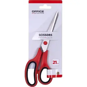 Office scissors Spoko 21 cm with soft grip — 21 cm blade length, ergonomic handles