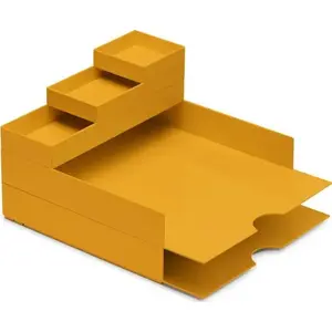 Galda uzglabāšanas komplekts Moxom Modular Desk Set 320×260×60 mm, 5 gab., dzeltena