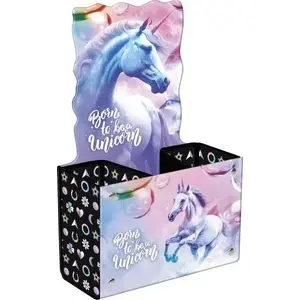 Pencil Case / School Utensil Container Derform AX520DF Unicorn 15 cm