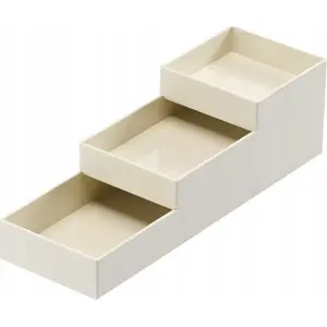 Konteineru komplekts Moxom Modular Tray, 250×80×55 mm, 3 gab., balts