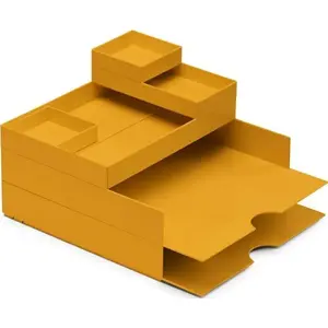 Desk storage container set Moxom Modular Desk Set OR-6208MY 320×260×60 mm, 6 pieces, yellow