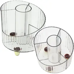 Desk Organizer Lean model 21715 — transparent white stationery organizer