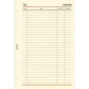 Organizer insert Antra ST Finanse model 270066 — document and receipt compartment for finance organizer