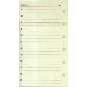 Organizer insert Antra MEM/K Adresy 270083 for address cards