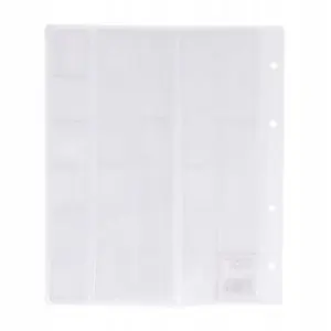 Coin collection sheets Donau model 1726075-00, transparent, 130 µm protective pockets