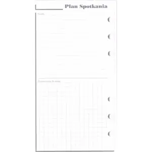 Organizer refill insert Antra ST 'Plan spotkań' — refill pages for meeting planner (Antra, MPN 382825)