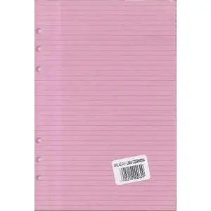 Organizer refill A5 lined red pages Antra model 270055