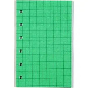Binder refill A5 grid coloured line – green, Antra ANTR0378