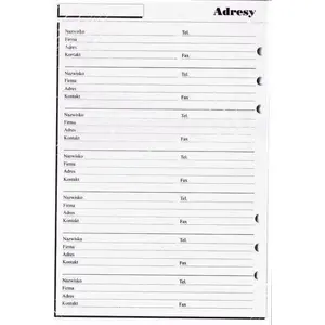 Organizer refill A5 addresses sheet, Antra ANTRA (MPN 426785)