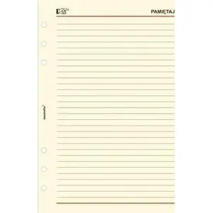 Organizer refill Antra MEM/A5 'Pamiętaj' — A5 format insert for planner/organizer