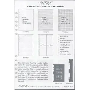 Organizer refill A5 block insert Antra 270048 — paper pages for A5 organizer