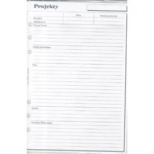 Organizer insert A5 Antra 270046 for project sheets — refill pages for A5 organizer