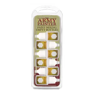 Paint Mixing Empty Bottles — Army Painter (plastic, white) 6 pcs