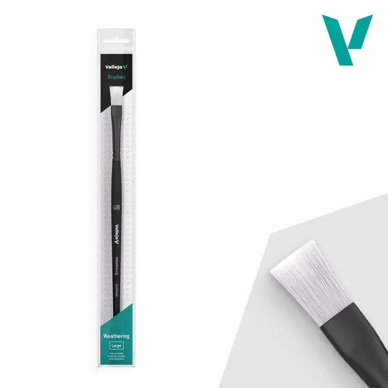 Paint brush VALLEJO B09003 flat synthetic Photo 2